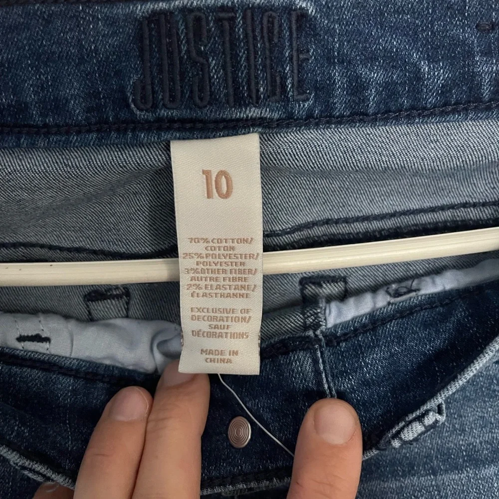 New Without Tags, Girls Justice Jeans Size 10